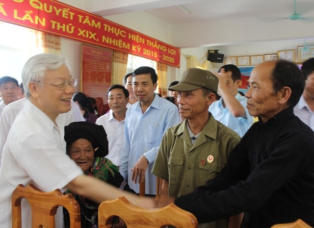 Party General Secretary Nguyen Phu Trong pays working visit to Lai Chau - ảnh 1
